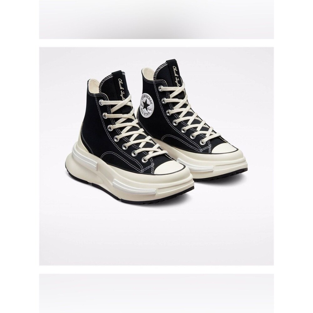 Converse Ivory/ Black Run Star Legacy CX Future High Top Sneakers 7 Streetwear